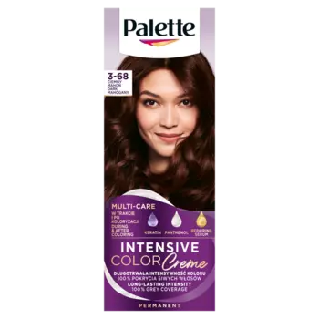 Крем-краска для волос 3-68 (r2) тёмно-красный, 1 упаковка. Palette Intensive color creme, цвет 3-68 ciemny maho