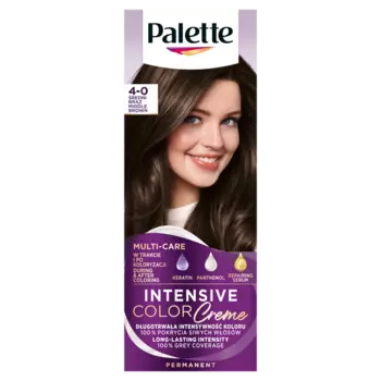 Крем-краска для волос 4-0 (n3) средне-коричневый, 1 упаковка. Palette Intensive color creme, цвет 4-0 redni brz