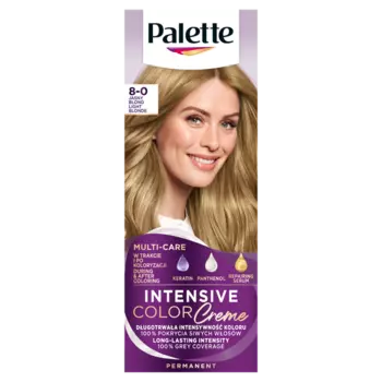 Крем-краска для волос 8-0 (n7) светло-русый, 1 упаковка. Palette Intensive color creme, цвет 8-0 jasny blond