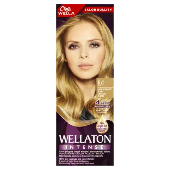 Крем-краска для волос 8/1 светло-пепельный блондин wella wellaton intense Wella Ton Intense, 1 упаковка