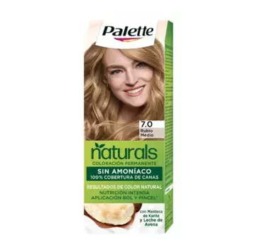 Крем-краска для волос без аммиака Naturals Coloracin Permanente Palette Naturals, цвет rubio medio