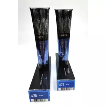 Крем-краска для волос Deluxe Creme Care, 60 мл, темно-коричневый для седых волос, Estel