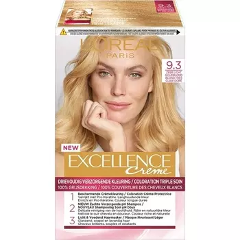 Крем-краска для волос Excellence 9.3 Очень Светлый Золотистый Блонд, L'Oreal