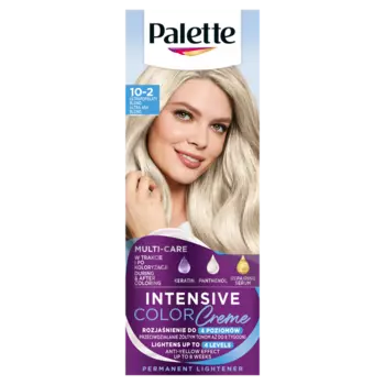 Крем-краска для волос осветлитель 10-2 (a10) ультра пепельный блондин, 1 упаковка. Palette Intensive color creme, цвет 10-2 ultrapopielaty blond