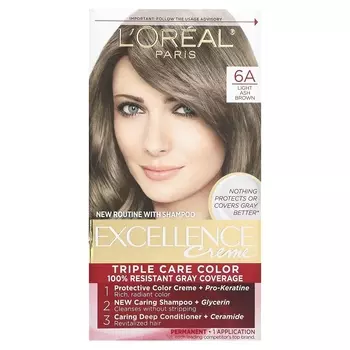 Крем L'Oral Excellence Creme Triple Care Color 6A светло-пепельно-коричневый
