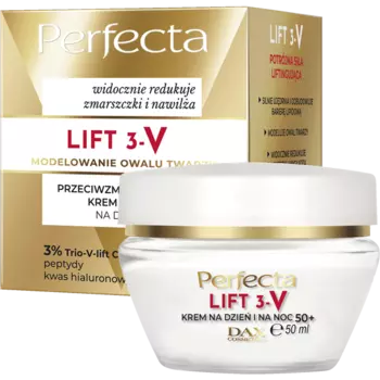 Крем-лифтинг для лица против морщин 50+ для дня и ночи, 50 мл Perfecta Lift 3-v