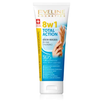 Крем-маска для рук и ногтей 8в1, 100 мл Eveline Cosmetics Therapy professional total action