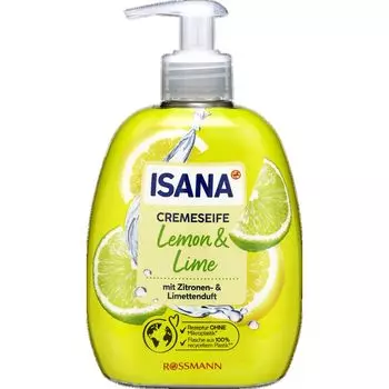 Крем-мыло Лимон и Лайм ISANA, 500 ml