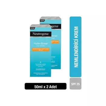 Крем Neutrogena Hydro Boost SPF25 увлажняющий, 2 упаковки по 50 мл