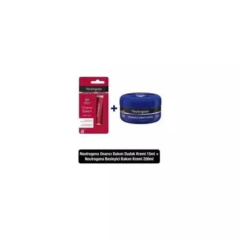 Крем Neutrogena питательный, 200 мл + Бальзам для губ Neutrogena восстанавливающий, 15 мл