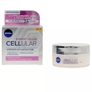 Крем против морщин Cellular filler hialurnico & flico crema da spf15 Nivea, 50 мл