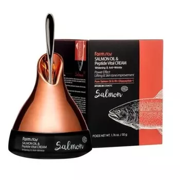 Крем против морщин с маслом лосося и пептидами Vital Cream с оливковым маслом Assorted