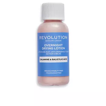 Крем против пятен на коже Overnight targeted blemish lotion calamine & salicylic acid Revolution skincare, 30 мл