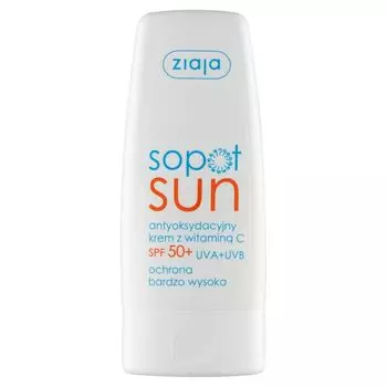 Крем с фильтром Ziaja Sopot z Wit.C SPF50+, 50 мл