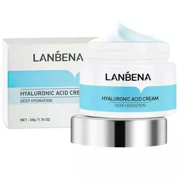 Крем с гиалуроновой кислотой, увлажняющий крем для лица, 50 г Lanbena