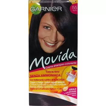Крем-шампунь Color без аммиака Черный 55, Movida