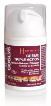 Крем тройного действия с экстрактом альпийского бука для мужчин, 50 мл Coslys Men