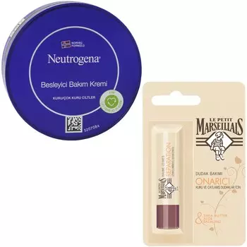 Крем-уход Neutrogena питательный, 200 мл + Гигиеническая помада Le Petit Marseillais Repair 4,9 г