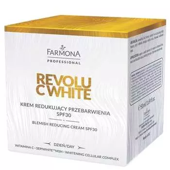 Крем, уменьшающий обесцвечивание SPF30, 50 мл Farmona Professional, Revolu C White