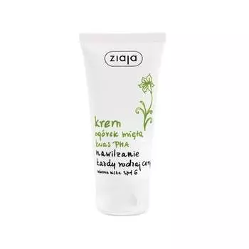 Крем увлажняющий Огурец и Мята SPF6, 50 мл Ziaja