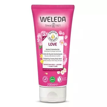 Кремообразный гель для душа aroma shower love Weleda, 200 мл