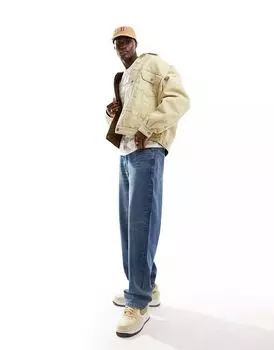 Кремовая двусторонняя джинсовая куртка дальнобойщика Levi's Silvertab