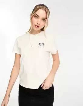 Кремовая футболка Levi's с принтом на спине