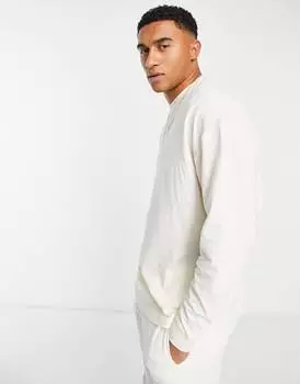 Кремовая футболка оверсайз с длинными рукавами ASOS DESIGN