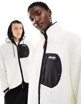 Кремовая куртка из искусственного меха New Balance Home Again, эксклюзивно для ASOS