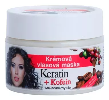 Кремовая маска для волос Bione Cosmetics Keratin + Kofein