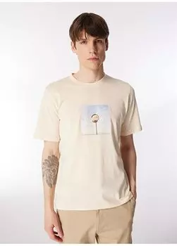 Кремовая мужская футболка с круглым вырезом JORLAFAYETTE PHOTO TEE SS CREW NECK Jack & Jones, кремовый