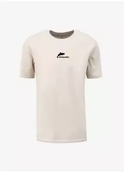 Кремовая мужская футболка с круглым вырезом JORMAXIM TEE SS CREW NECK EXC Jack & Jones, кремовый