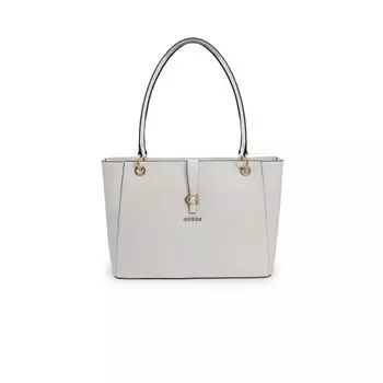 Кремовая полиэтиленовая сумочка GUESS