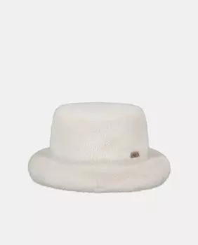 Кремовая шапка из искусственного меха Barts, кремовый