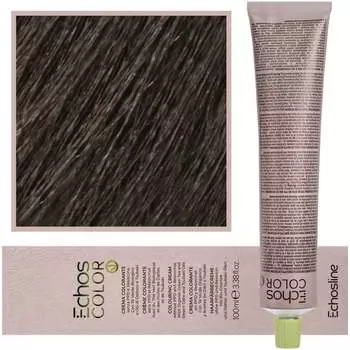 Кремовая, стойкая краска для волос с пчелиным воском 100мл ICE 7.0 Cold Natural Medium Blonde Echosline, Estyling Echos Color, Echosline Estyling