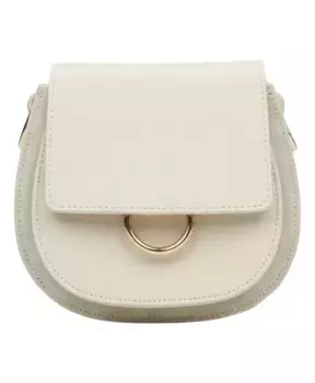 Кремовая сумка через плечо Estro, бежевый