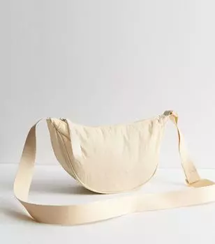 Кремовая сумка через плечо New Look, кремовый