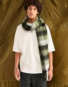 Кремовая вафельная футболка оверсайз ASOS DESIGN с кулиской и коротким рукавом ASOS DESIGN