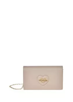 Кремовая женская сумка через плечо 13X22x5 см JC4268PP0HKL0110 Love Moschino, кремовый