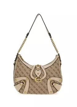 Кремовая женская сумка на плечо Guess