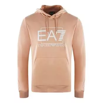 Кремовое худи с тисненым логотипом Cafe Ea7, розовый
