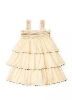 Кремовое платье для девочки Zimmermann