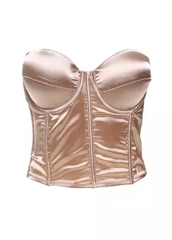 Кремовое женское нижнее белье-бюстье Meriluu