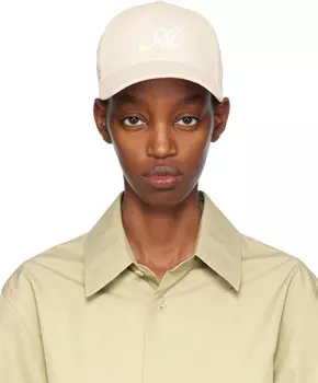 Кремового цвета фирменная кепка Axel Arigato, цвет Ecru