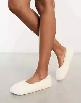 Кремовые балетки ASOS Zikkie