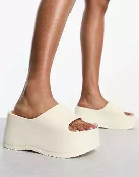 Кремовые босоножки на каблуке Truffle Collection