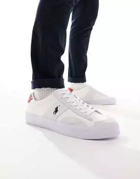 Кремовые кроссовки Polo Ralph Lauren Sayer Sport с логотипом в виде пони