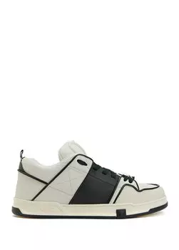 Кремовые мужские кожаные кроссовки open skate Valentino Garavani