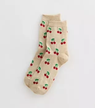 Кремовые носки Cherry New Look, кремовый