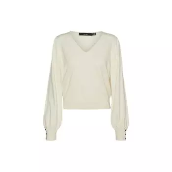 Кремовые полиэстеровые топ и футболка Vero Moda